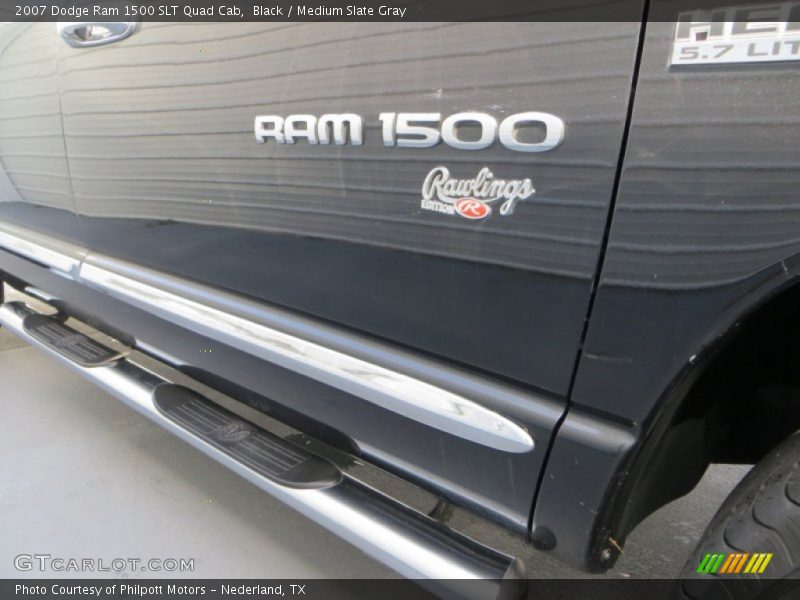 Black / Medium Slate Gray 2007 Dodge Ram 1500 SLT Quad Cab