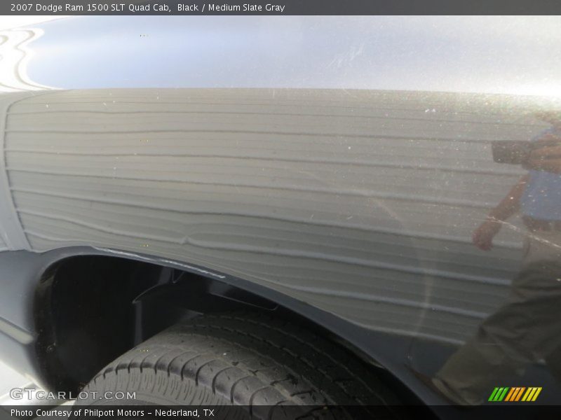 Black / Medium Slate Gray 2007 Dodge Ram 1500 SLT Quad Cab