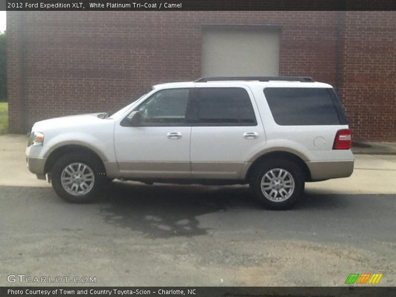 White Platinum Tri-Coat / Camel 2012 Ford Expedition XLT