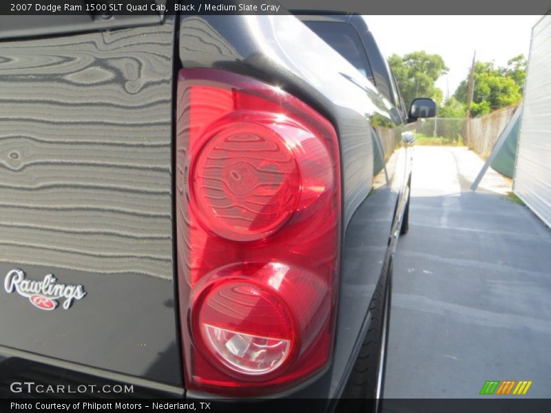 Black / Medium Slate Gray 2007 Dodge Ram 1500 SLT Quad Cab