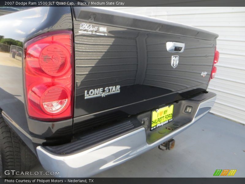 Black / Medium Slate Gray 2007 Dodge Ram 1500 SLT Quad Cab