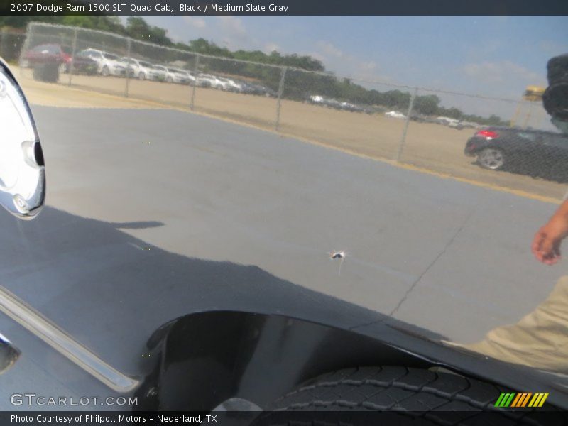 Black / Medium Slate Gray 2007 Dodge Ram 1500 SLT Quad Cab