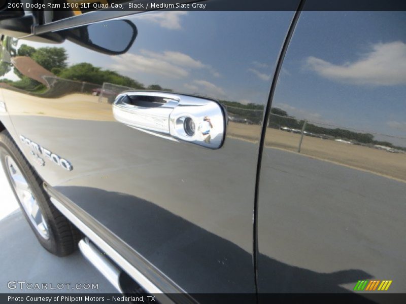 Black / Medium Slate Gray 2007 Dodge Ram 1500 SLT Quad Cab