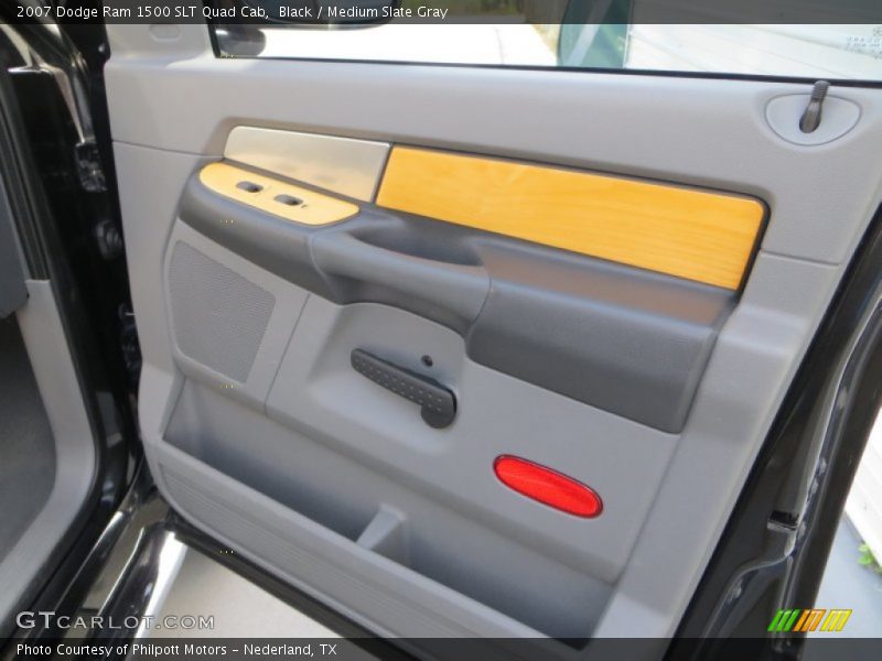 Black / Medium Slate Gray 2007 Dodge Ram 1500 SLT Quad Cab