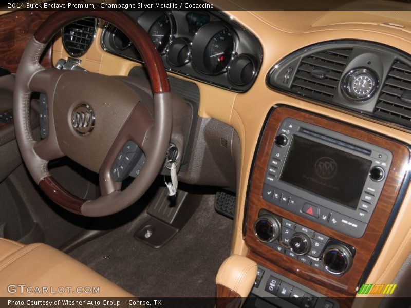 Champagne Silver Metallic / Cocaccino 2014 Buick Enclave Premium