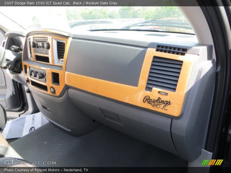Black / Medium Slate Gray 2007 Dodge Ram 1500 SLT Quad Cab