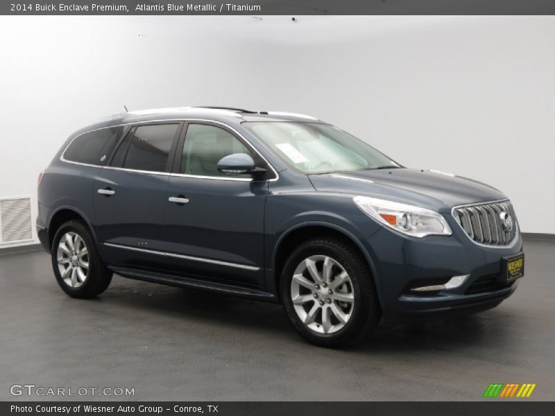 Atlantis Blue Metallic / Titanium 2014 Buick Enclave Premium