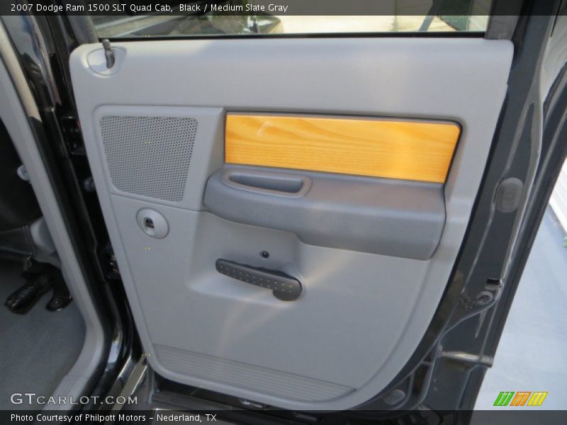 Black / Medium Slate Gray 2007 Dodge Ram 1500 SLT Quad Cab