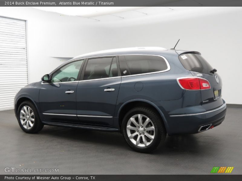 Atlantis Blue Metallic / Titanium 2014 Buick Enclave Premium