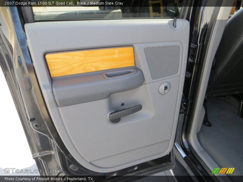 Black / Medium Slate Gray 2007 Dodge Ram 1500 SLT Quad Cab