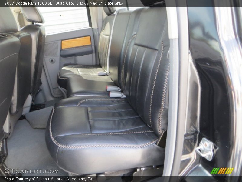 Black / Medium Slate Gray 2007 Dodge Ram 1500 SLT Quad Cab