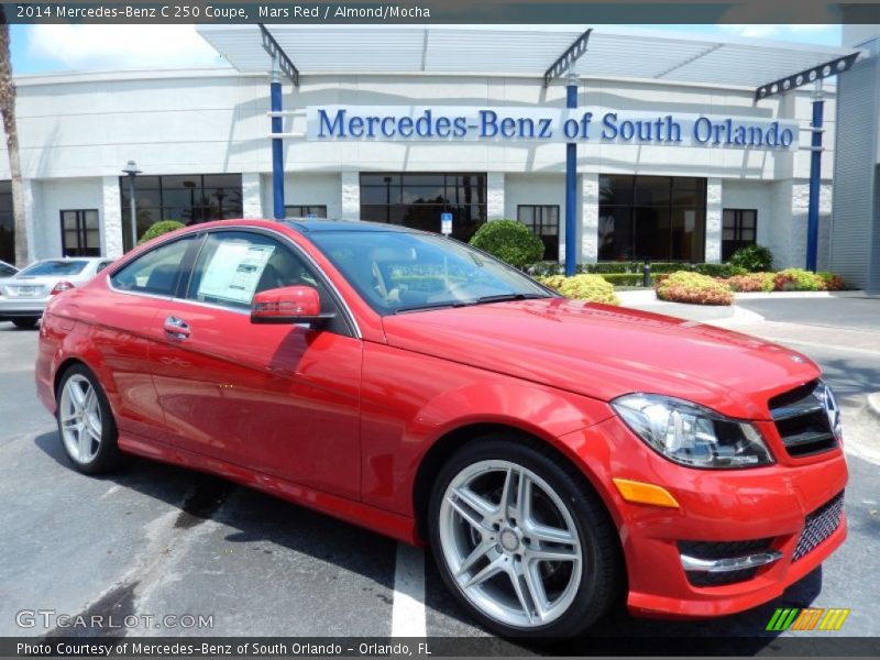 Mars Red / Almond/Mocha 2014 Mercedes-Benz C 250 Coupe