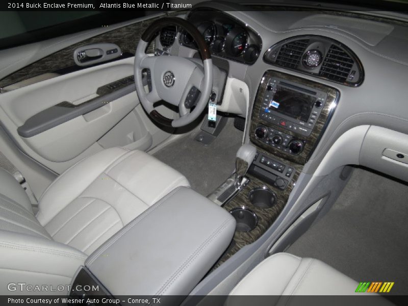 Atlantis Blue Metallic / Titanium 2014 Buick Enclave Premium