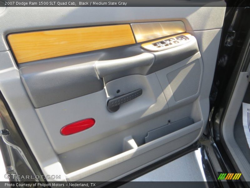 Black / Medium Slate Gray 2007 Dodge Ram 1500 SLT Quad Cab
