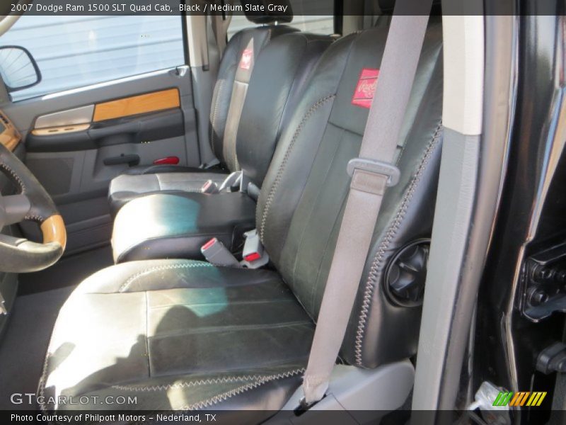 Black / Medium Slate Gray 2007 Dodge Ram 1500 SLT Quad Cab