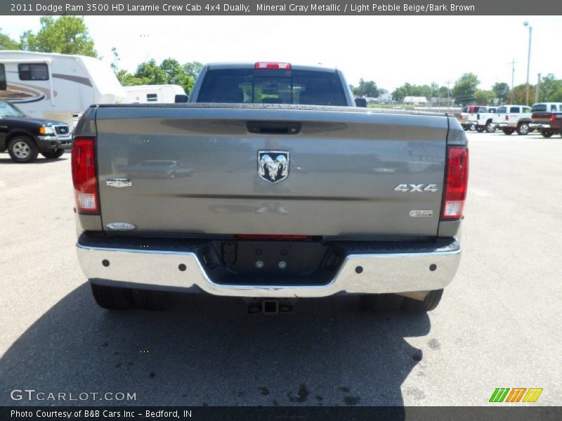 Mineral Gray Metallic / Light Pebble Beige/Bark Brown 2011 Dodge Ram 3500 HD Laramie Crew Cab 4x4 Dually