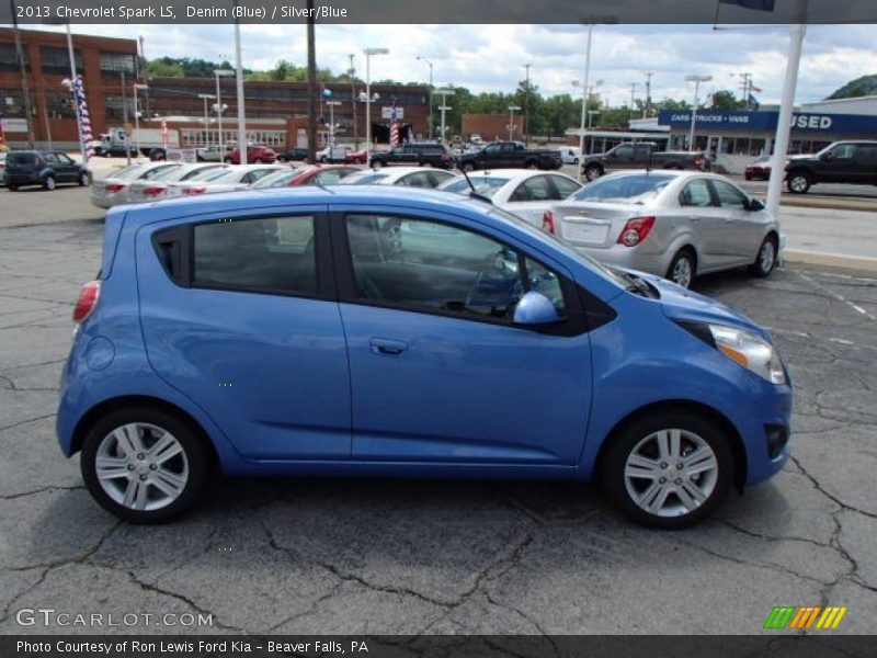Denim (Blue) / Silver/Blue 2013 Chevrolet Spark LS