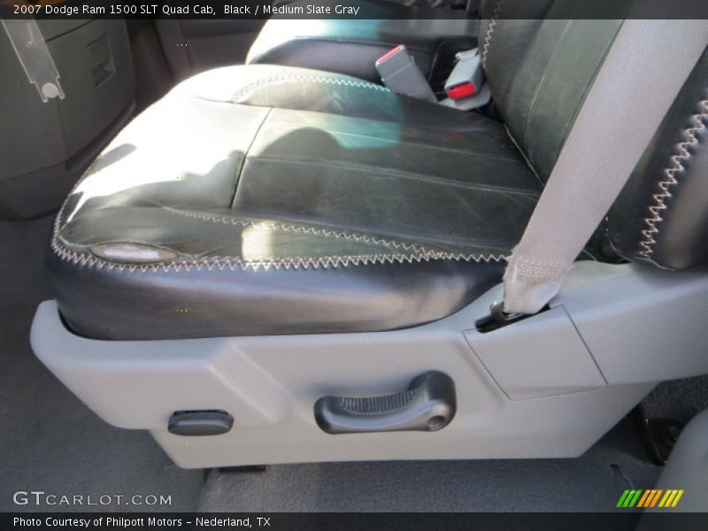 Black / Medium Slate Gray 2007 Dodge Ram 1500 SLT Quad Cab