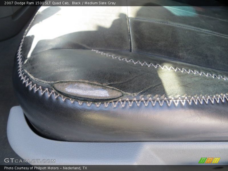 Black / Medium Slate Gray 2007 Dodge Ram 1500 SLT Quad Cab