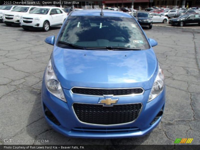 Denim (Blue) / Silver/Blue 2013 Chevrolet Spark LS