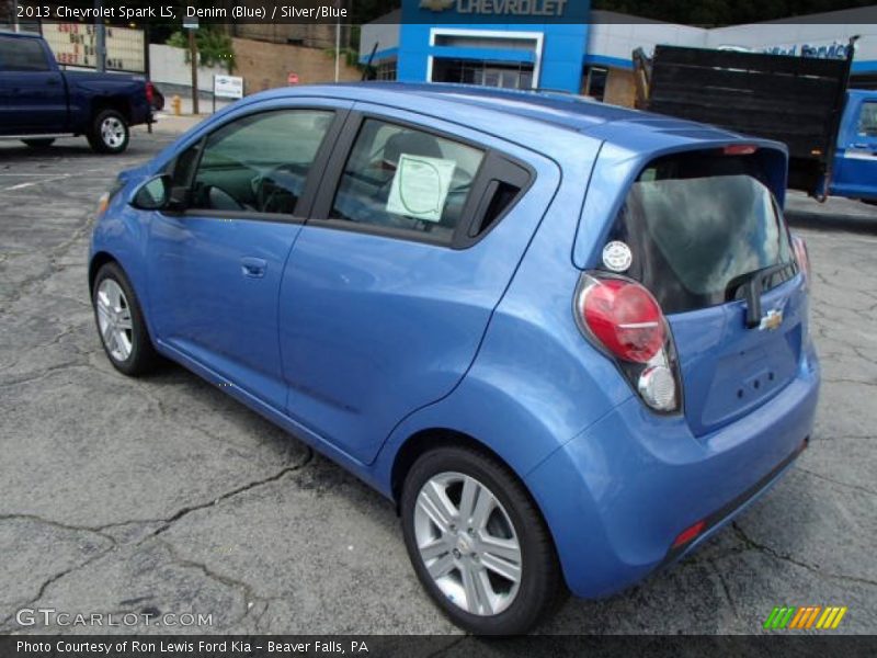 Denim (Blue) / Silver/Blue 2013 Chevrolet Spark LS