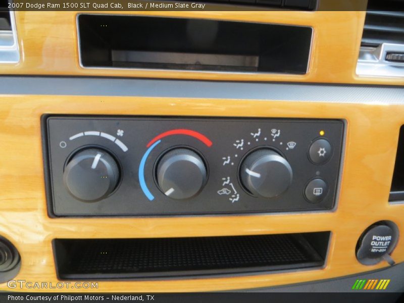 Black / Medium Slate Gray 2007 Dodge Ram 1500 SLT Quad Cab