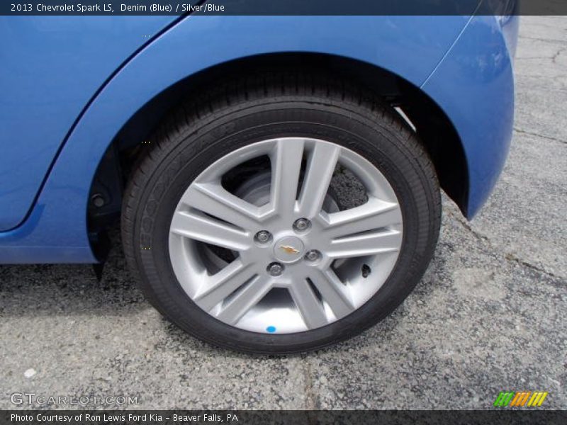 Denim (Blue) / Silver/Blue 2013 Chevrolet Spark LS