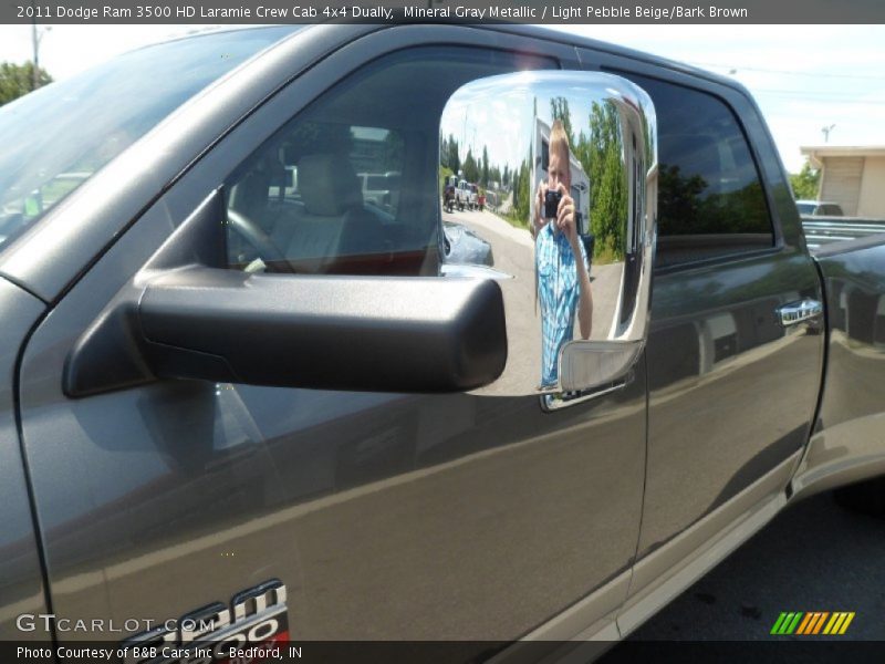 Mineral Gray Metallic / Light Pebble Beige/Bark Brown 2011 Dodge Ram 3500 HD Laramie Crew Cab 4x4 Dually