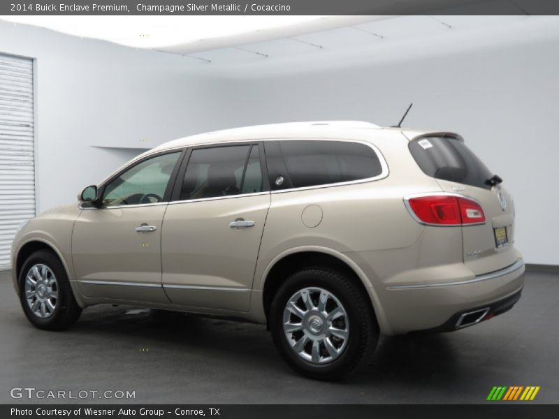 Champagne Silver Metallic / Cocaccino 2014 Buick Enclave Premium