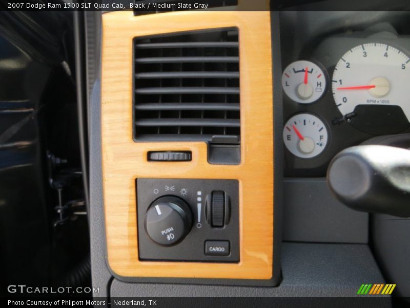 Black / Medium Slate Gray 2007 Dodge Ram 1500 SLT Quad Cab