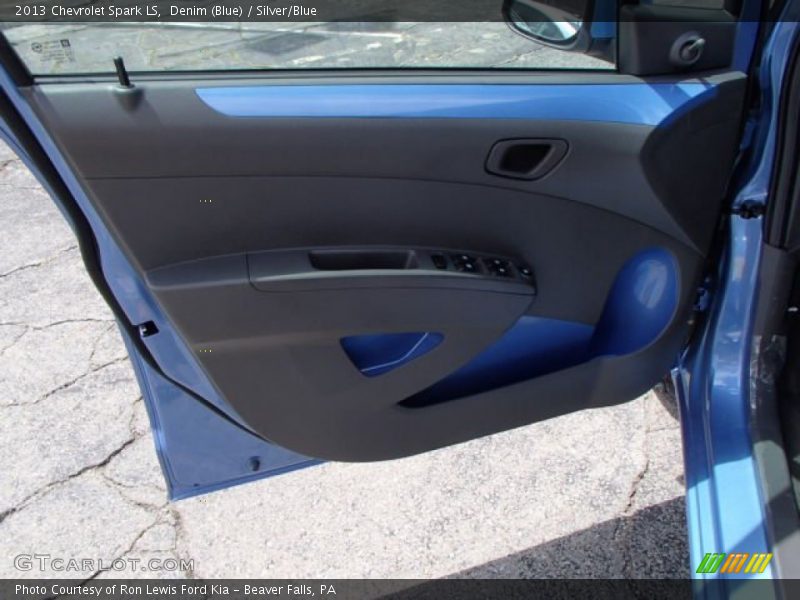 Denim (Blue) / Silver/Blue 2013 Chevrolet Spark LS