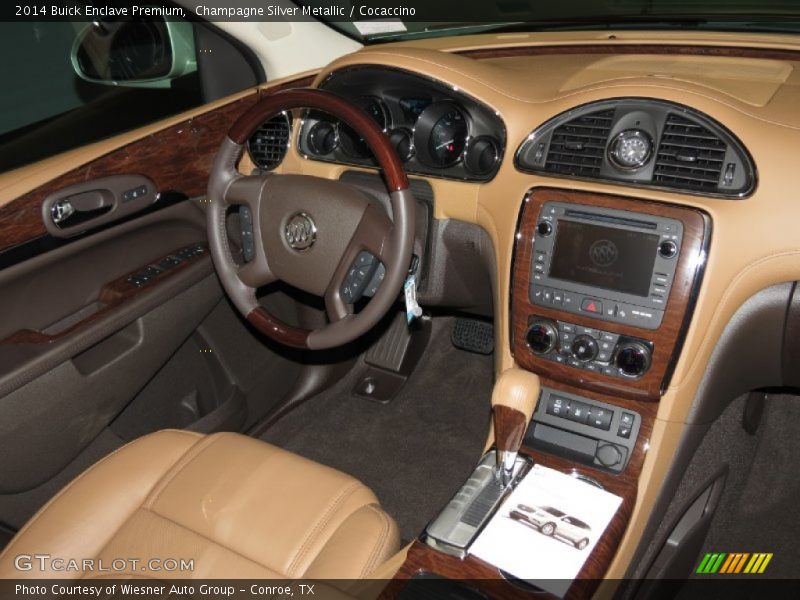 Champagne Silver Metallic / Cocaccino 2014 Buick Enclave Premium
