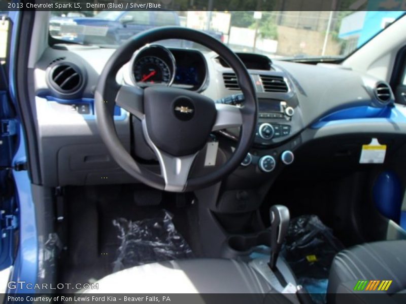 Denim (Blue) / Silver/Blue 2013 Chevrolet Spark LS