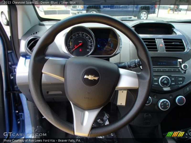 Denim (Blue) / Silver/Blue 2013 Chevrolet Spark LS
