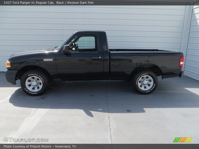 Black / Medium Dark Flint 2007 Ford Ranger XL Regular Cab