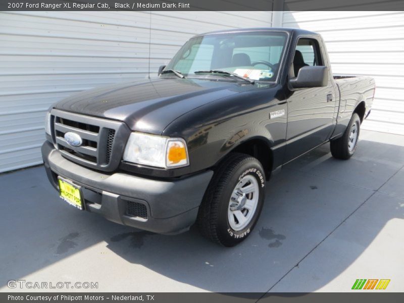 Black / Medium Dark Flint 2007 Ford Ranger XL Regular Cab