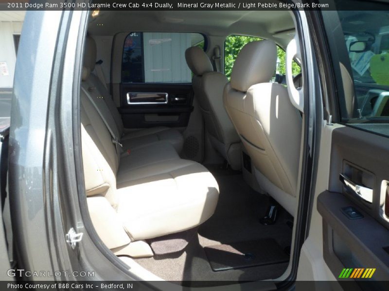 Mineral Gray Metallic / Light Pebble Beige/Bark Brown 2011 Dodge Ram 3500 HD Laramie Crew Cab 4x4 Dually