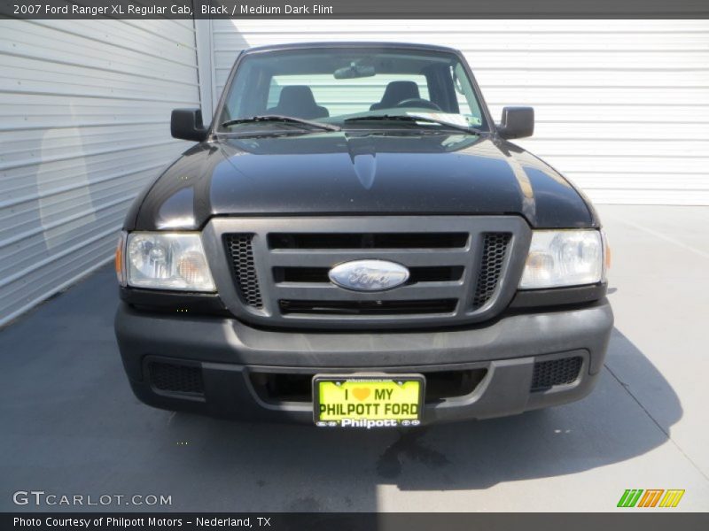 Black / Medium Dark Flint 2007 Ford Ranger XL Regular Cab