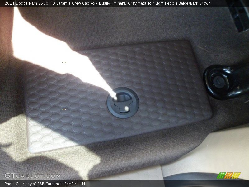 Mineral Gray Metallic / Light Pebble Beige/Bark Brown 2011 Dodge Ram 3500 HD Laramie Crew Cab 4x4 Dually