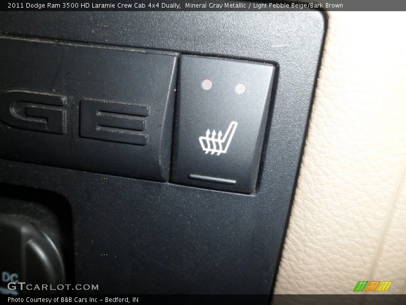 Mineral Gray Metallic / Light Pebble Beige/Bark Brown 2011 Dodge Ram 3500 HD Laramie Crew Cab 4x4 Dually
