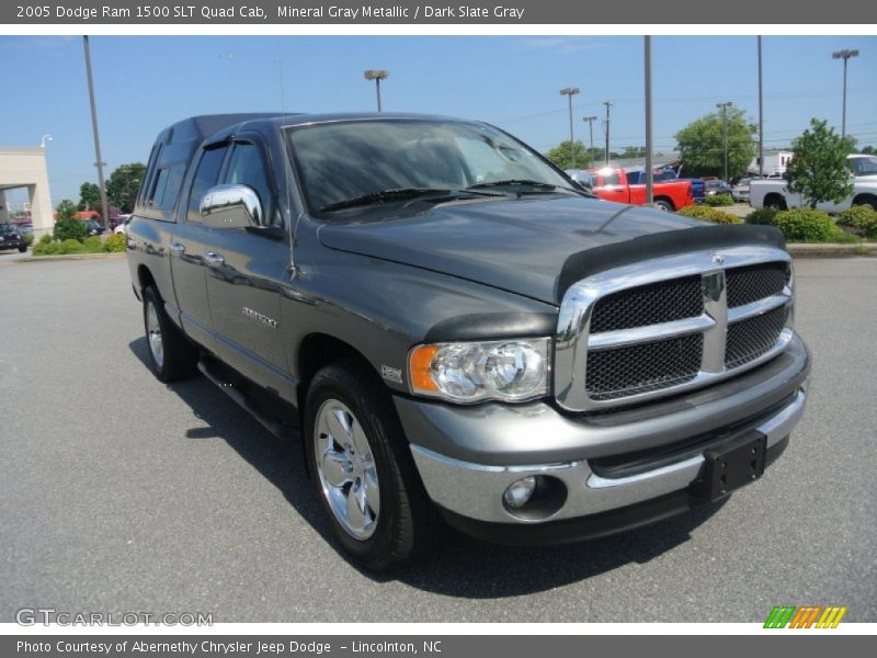 Mineral Gray Metallic / Dark Slate Gray 2005 Dodge Ram 1500 SLT Quad Cab