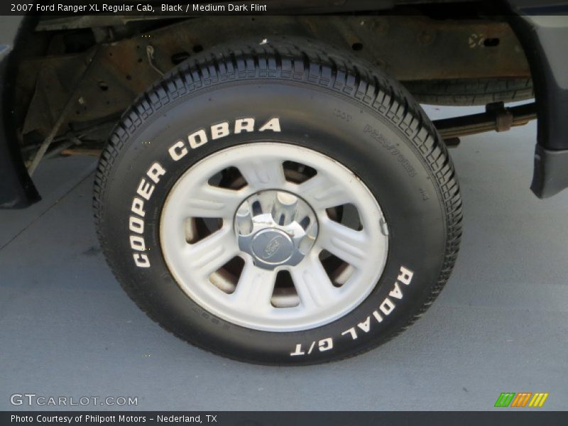 Black / Medium Dark Flint 2007 Ford Ranger XL Regular Cab