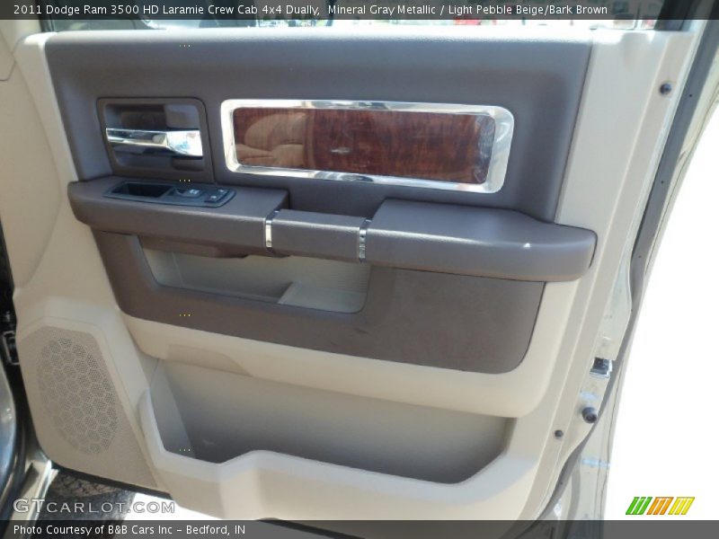 Mineral Gray Metallic / Light Pebble Beige/Bark Brown 2011 Dodge Ram 3500 HD Laramie Crew Cab 4x4 Dually