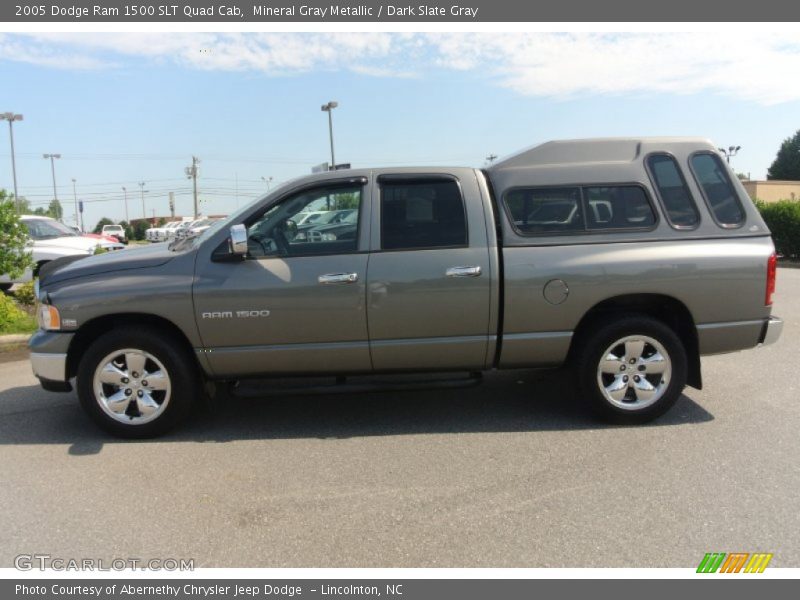 Mineral Gray Metallic / Dark Slate Gray 2005 Dodge Ram 1500 SLT Quad Cab