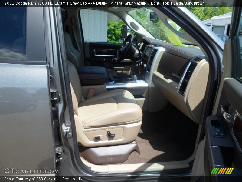 Mineral Gray Metallic / Light Pebble Beige/Bark Brown 2011 Dodge Ram 3500 HD Laramie Crew Cab 4x4 Dually