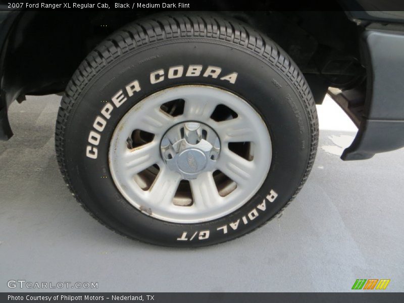 Black / Medium Dark Flint 2007 Ford Ranger XL Regular Cab