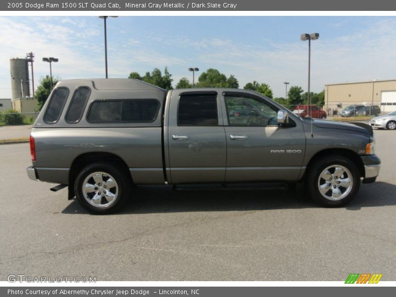 Mineral Gray Metallic / Dark Slate Gray 2005 Dodge Ram 1500 SLT Quad Cab