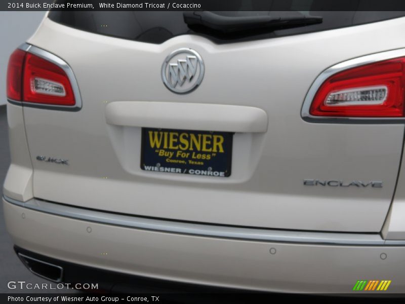 White Diamond Tricoat / Cocaccino 2014 Buick Enclave Premium