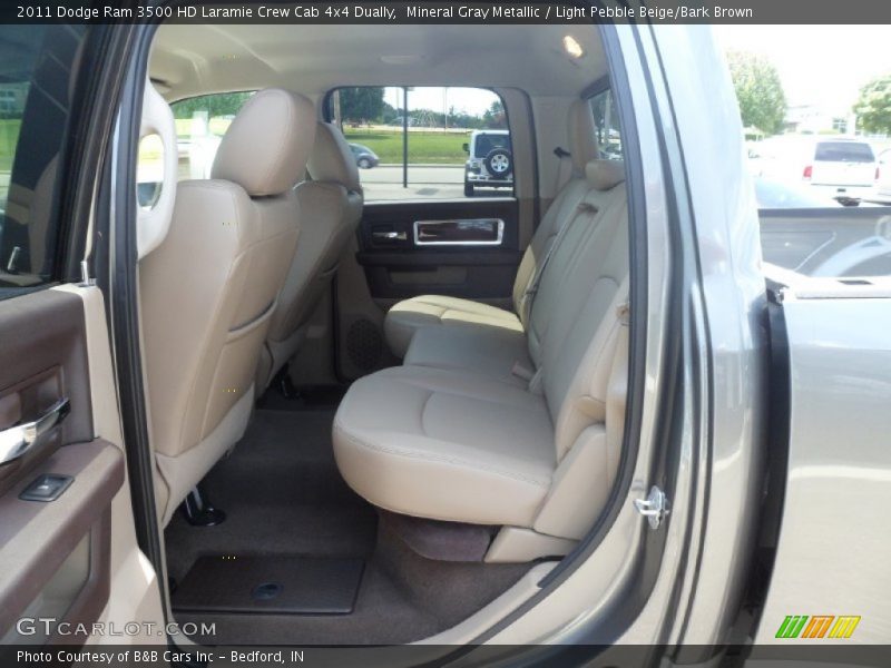 Mineral Gray Metallic / Light Pebble Beige/Bark Brown 2011 Dodge Ram 3500 HD Laramie Crew Cab 4x4 Dually