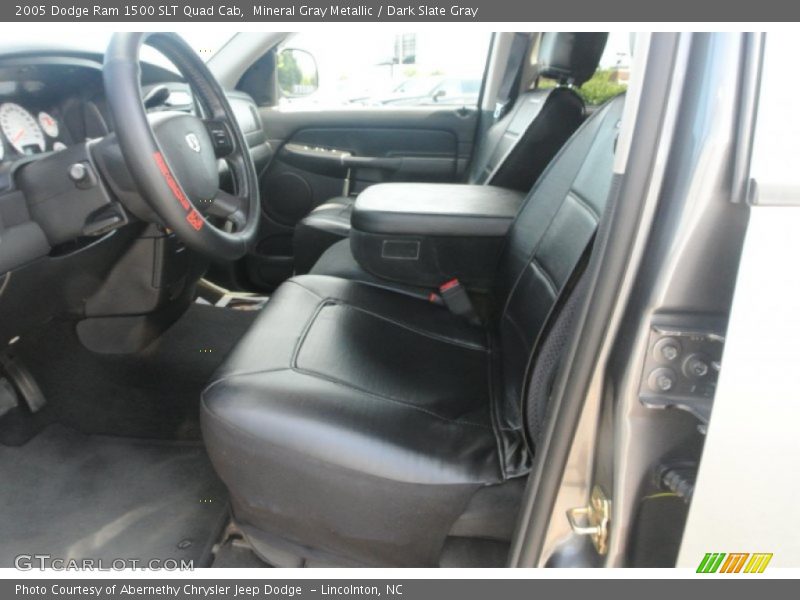 Mineral Gray Metallic / Dark Slate Gray 2005 Dodge Ram 1500 SLT Quad Cab